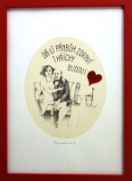 Iva Hüttnerová - Dá-li pánbůh zdraví i hříchy budou! - grafika